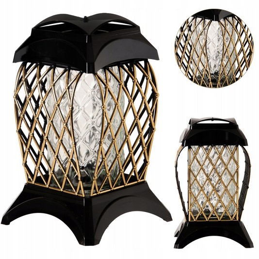 Elegantný Cintorínsky Lampa s Ažúrovou Výzdobou 30 cm